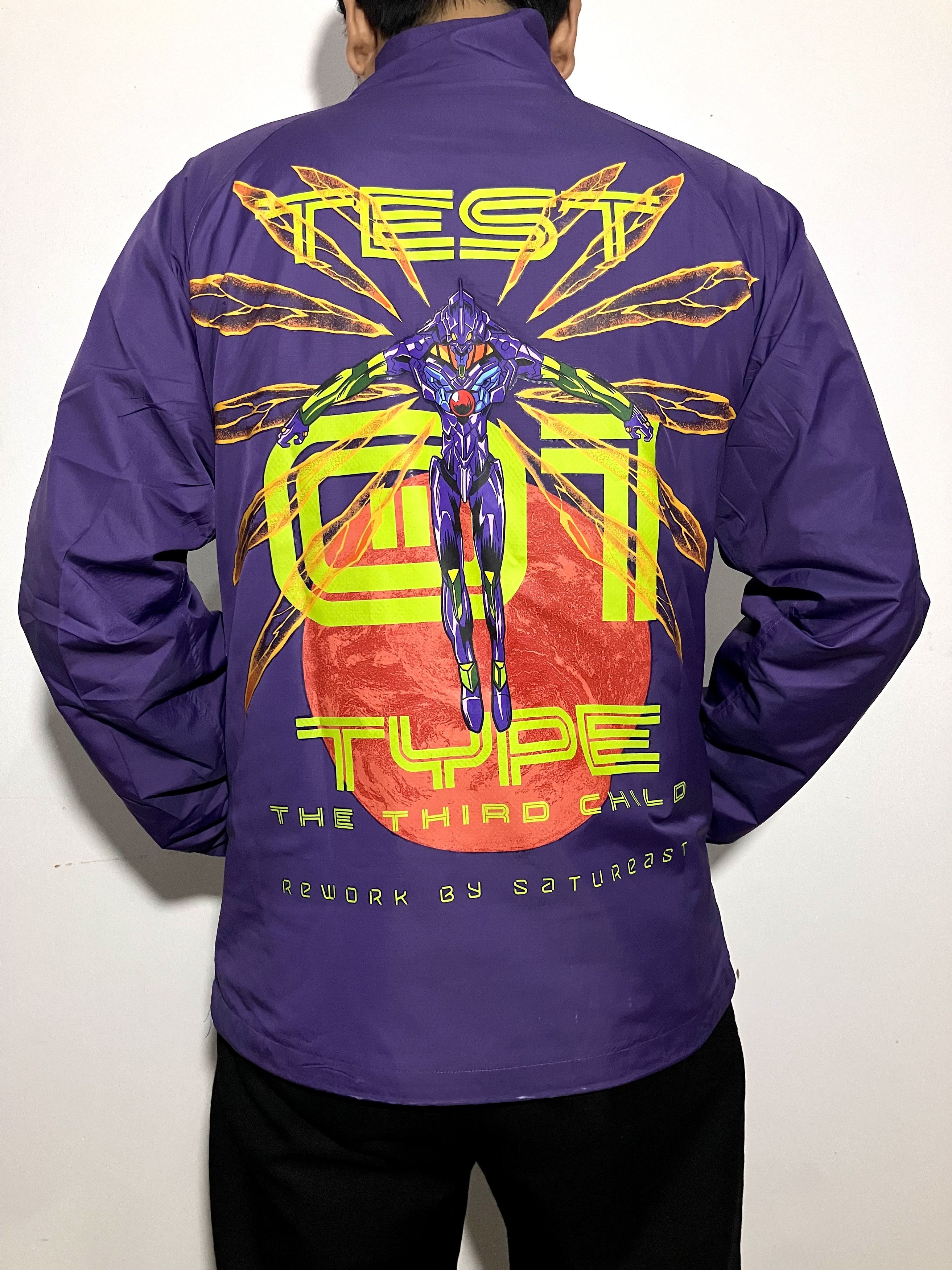 Anime Rework Jersey Anime Evangelion in Uniqlo Jacket Size US XXL / EU 58 / 5 - 1 Thumbnail