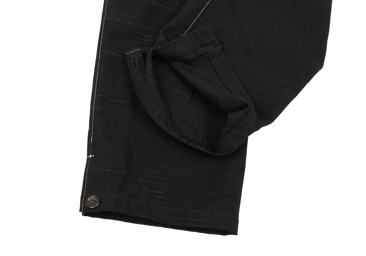 Yohji Yamamoto Yohji Yamamoto Wool Color Nepp Hem Button Pants Size US 38 / EU 54 - 11 Thumbnail