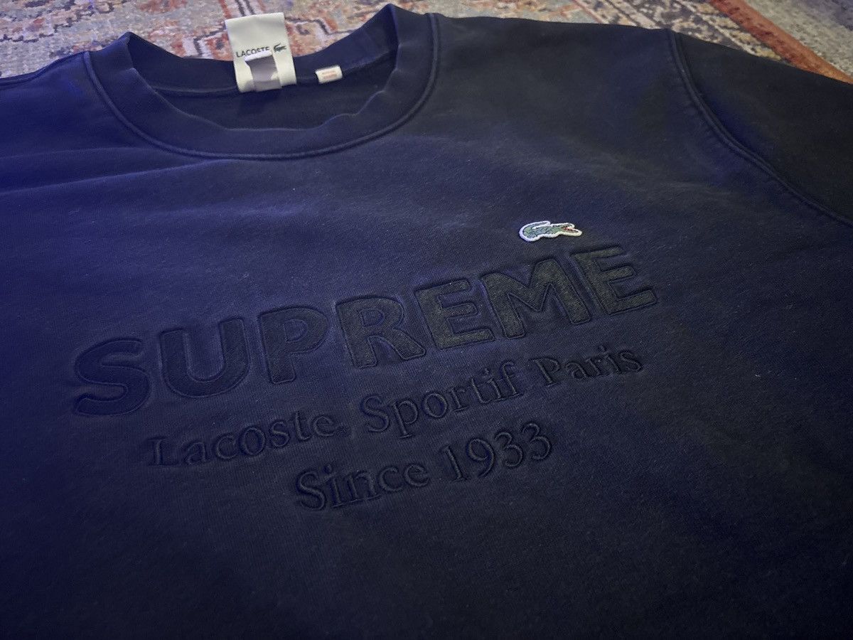 Lacoste × Supreme 2017 Supreme x Lacoste Sweatshirt Size US L / EU 52-54 / 3 - 1 Thumbnail