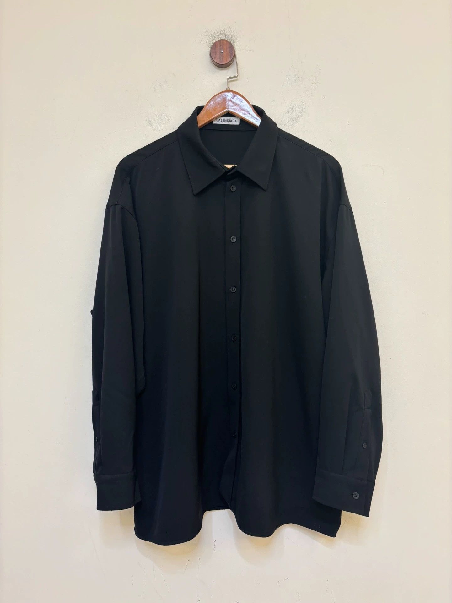 Balenciaga Balenciaga Men's Fine Wool White Shirt 100% New Size US M / EU 48-50 / 2 - 1 Thumbnail