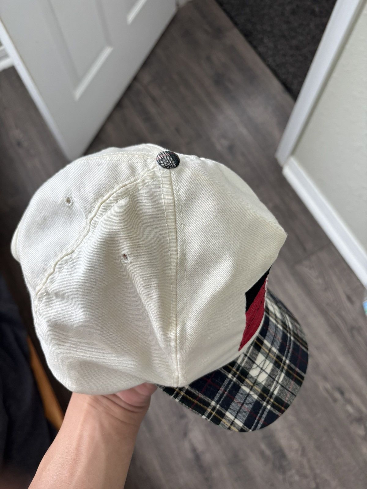 Vintage 80s Made in USA Monday Night Football Plaid Hat Size ONE SIZE - 2 Thumbnail