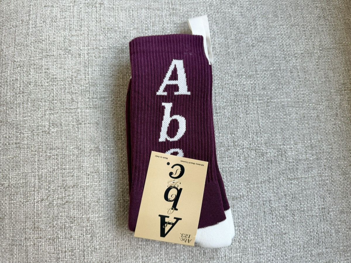 Advisory Board Crystals × Vans ITALY MADE ABC Socks Burgundy Purple ABC. 123 Maroon Red Size ONE SIZE - 2 Thumbnail