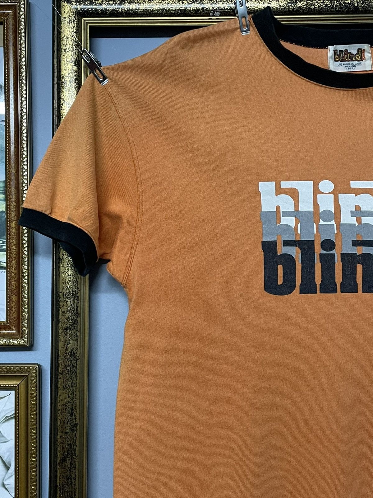 Blind Skateboards Vintage 1990s Blind Side Skateborad Iconic Ringer Faded Tee Size US M / EU 48-50 / 2 - 4 Thumbnail