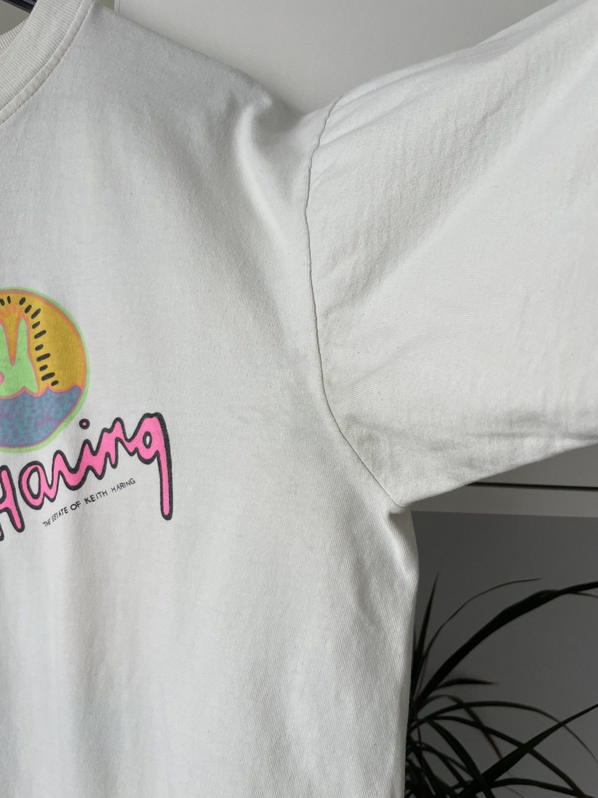 Keith Haring × Vintage 90s Vintage Keith Haring T-Shirt Bunny Printed Tee Size US L / EU 52-54 / 3 - 8 Thumbnail