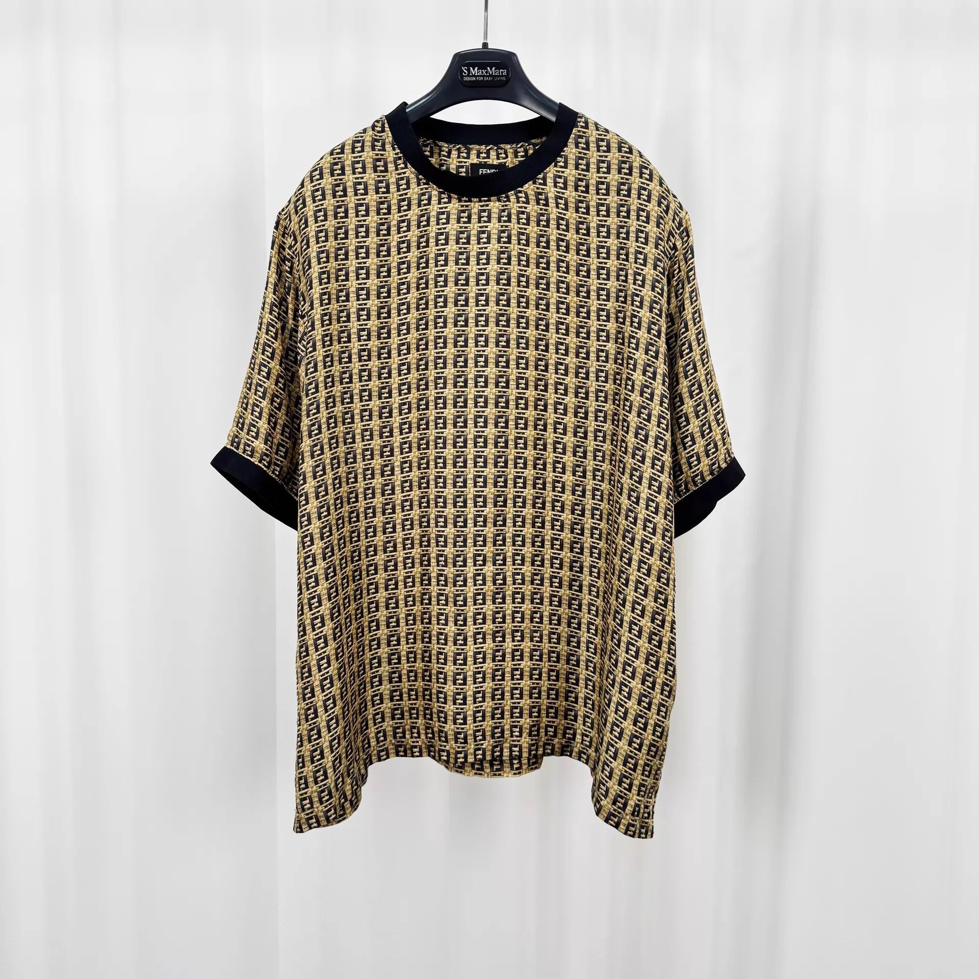 Fendi Fendi Silk FF Allover Print Short Sleeve XL 99 New Size US XL / EU 56 / 4 - 1 Thumbnail
