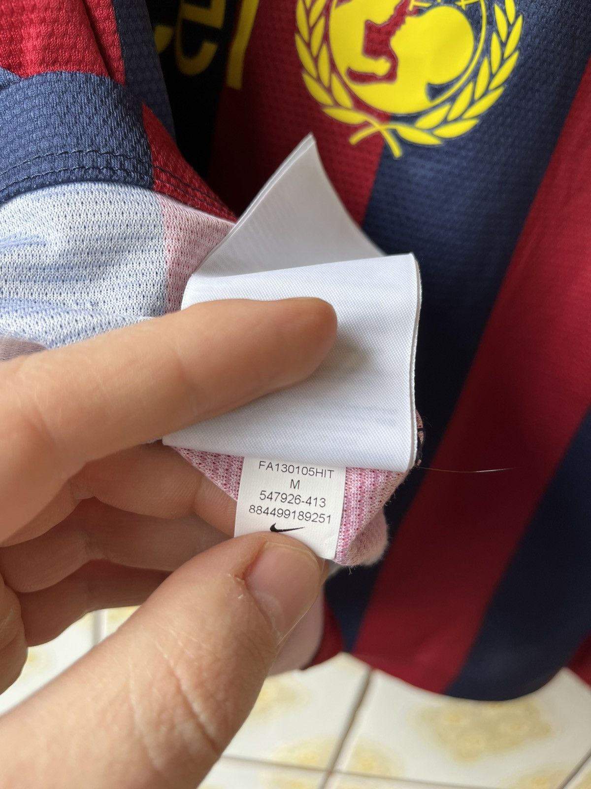 Nike Nike Barcelona 2013/2014 long sleeve soccer jersey Size US M / EU 48-50 / 2 - 9 Thumbnail