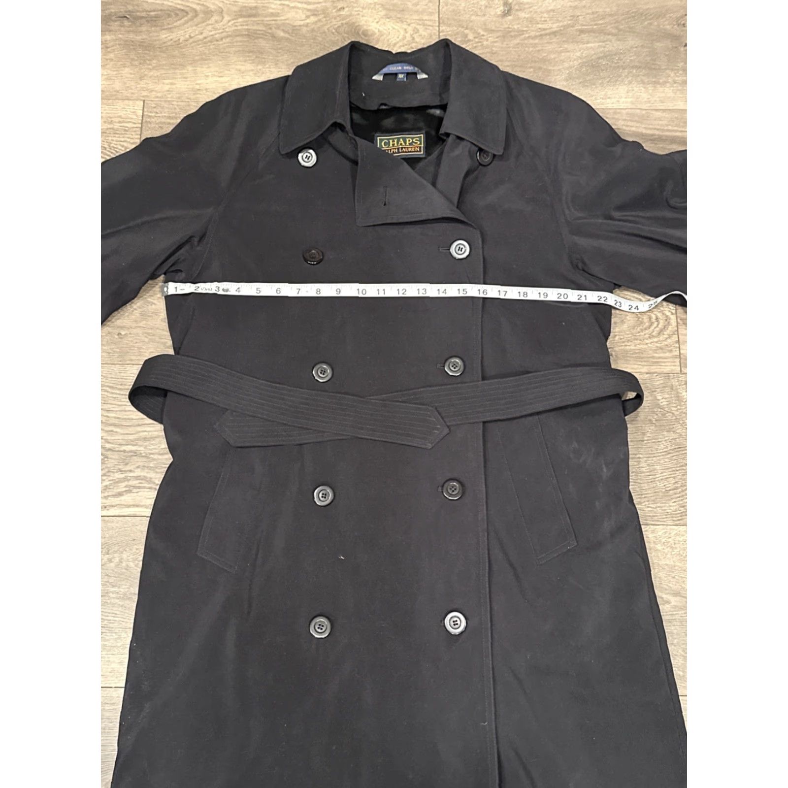 Ralph Lauren Chaps Ralph Lauren Men's Jacket Trench Coat 42L Black Polyester Long Sleeve Zip Regular Shirt/Coat Mens Size US XS / EU 42 / 0 - 4 Thumbnail