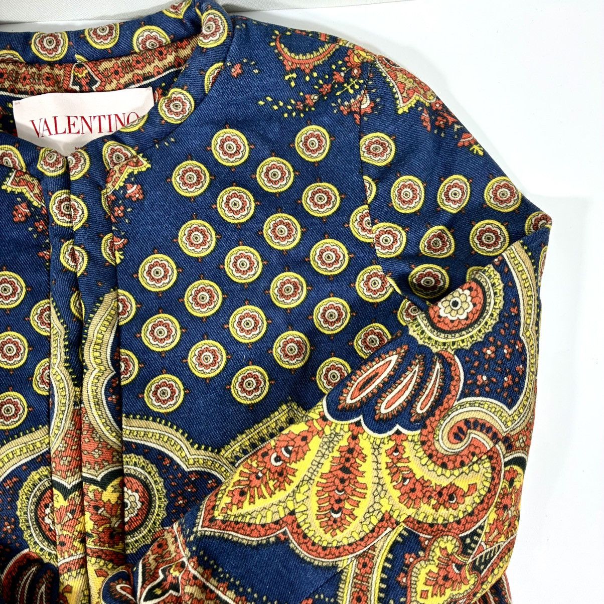 Valentino Valentino Garavani Paisley Crop Denim Jacket 38 IT 2 US NWT Size XS / US 0-2 / IT 36-38 - 10 Thumbnail