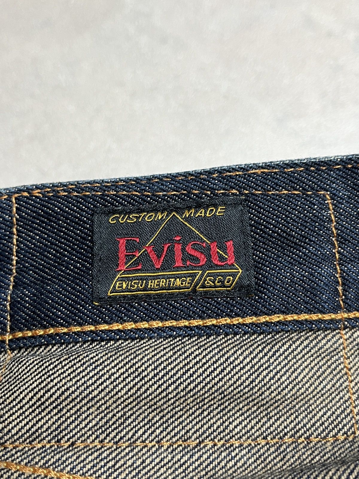 Evisu Evisu Daicock Script Logo Selvedge Denim Jeans Size US 34 / EU 50 - 14 Thumbnail