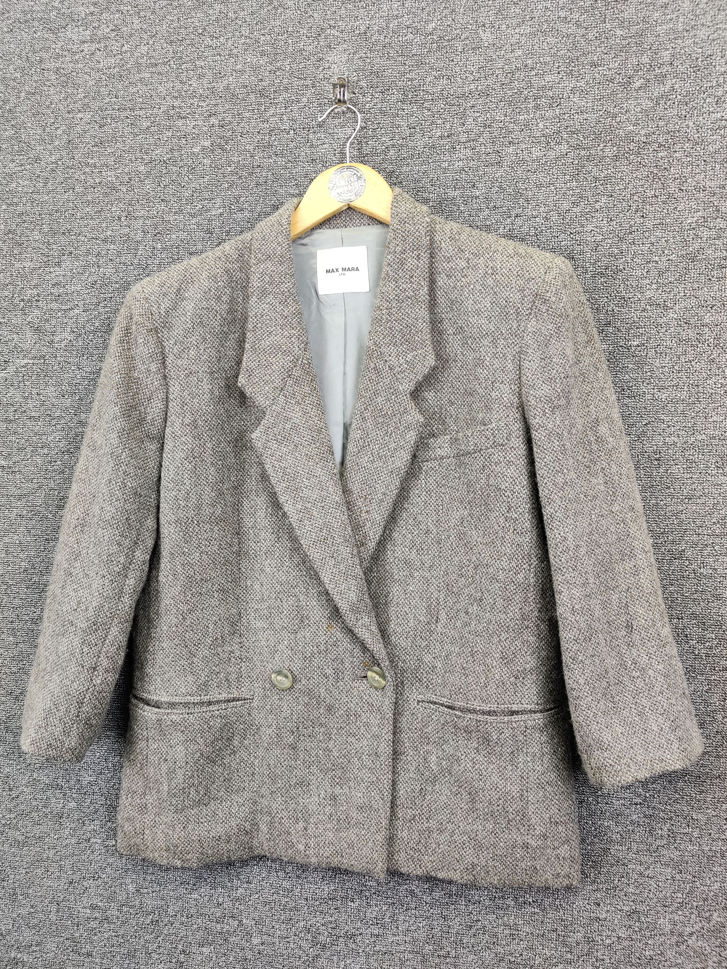 Japanese Brand Vintage Max Mara Soft Wool Single Breasted Blazer Size US M / EU 48-50 / 2 - 2 Thumbnail