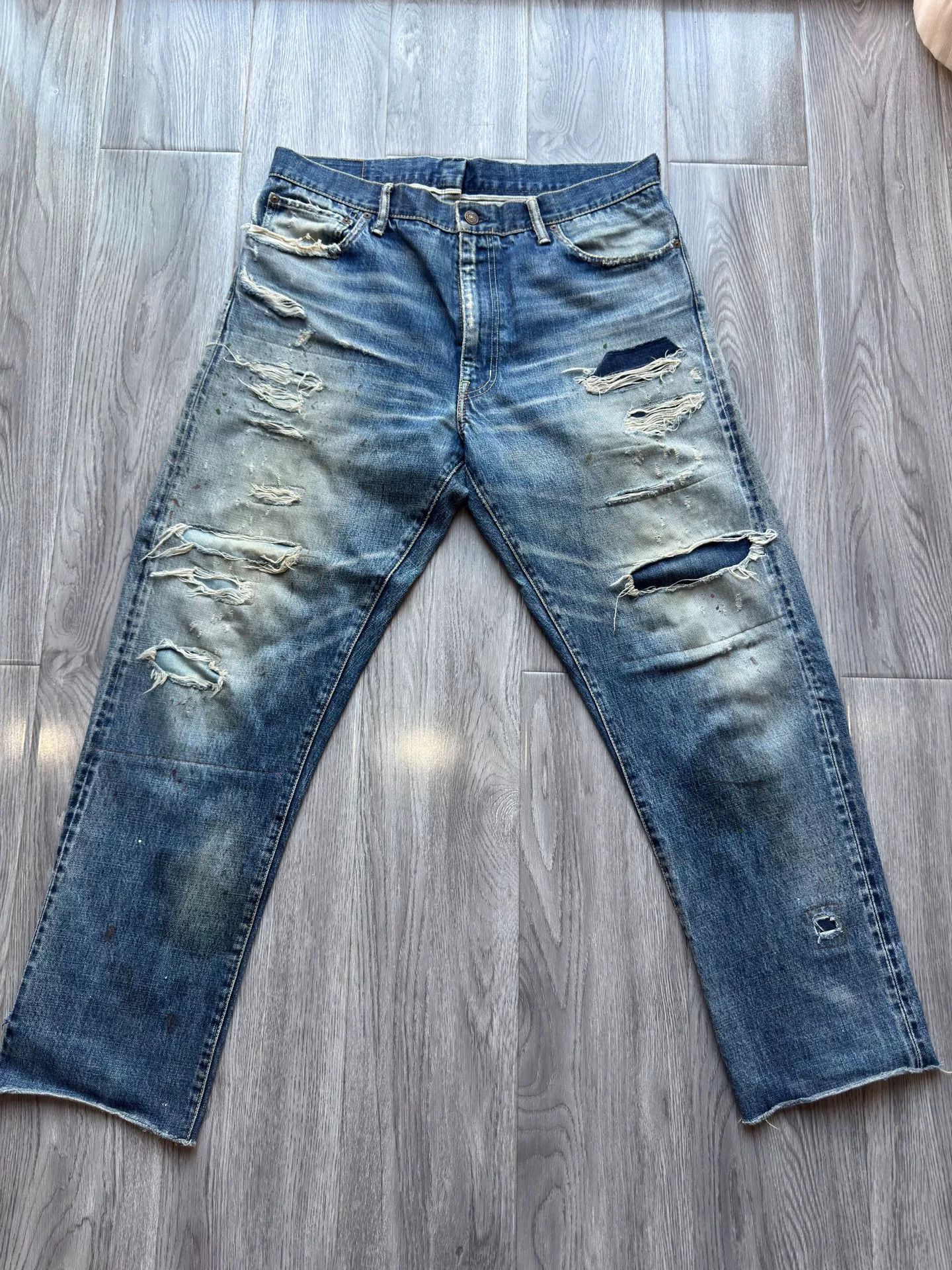 Visvim visvim 19ss Distressed Blue Jeans Size US 36 / EU 52 - 1 Thumbnail