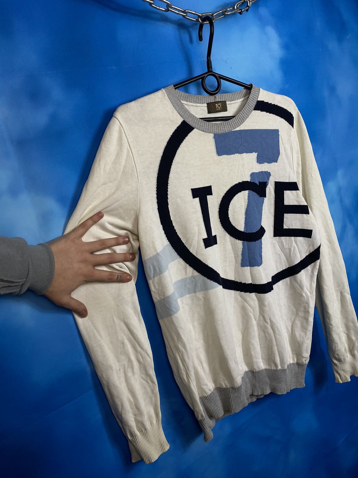 Iceberg × Vintage 💥 ICEBERG ICE VINTAGE SWEATER y2k Size US L / EU 52-54 / 3 - 2 Thumbnail