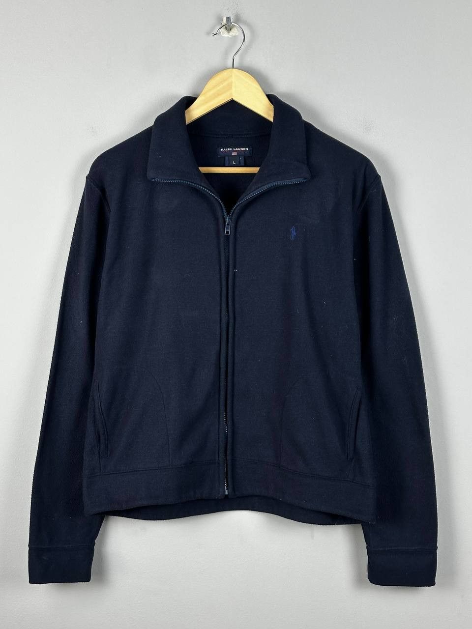 Polo Ralph Lauren Vintage Polo Ralph Lauren Navy Fleece Small Logo Size L / US 10 / IT 46 - 1 Thumbnail