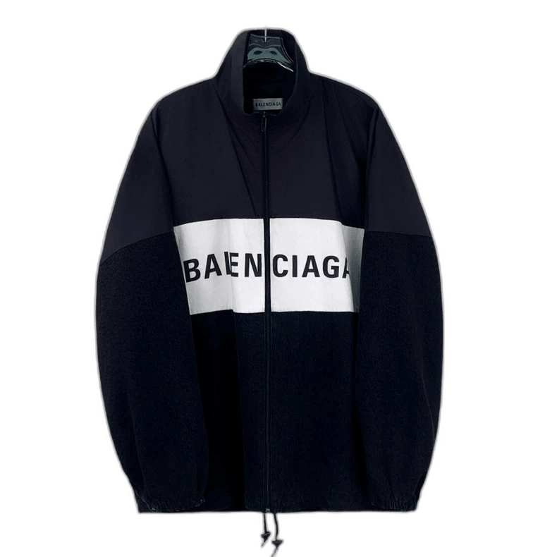 Balenciaga balenciaga black logo zip long sleeve jacket Size US S / EU 44-46 / 1 - 1 Thumbnail