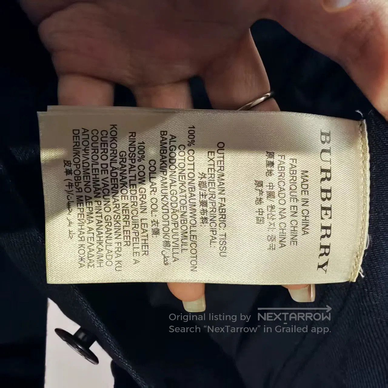Burberry burberry denim jacket with black leather trim. Size US L / EU 52-54 / 3 - 4 Thumbnail
