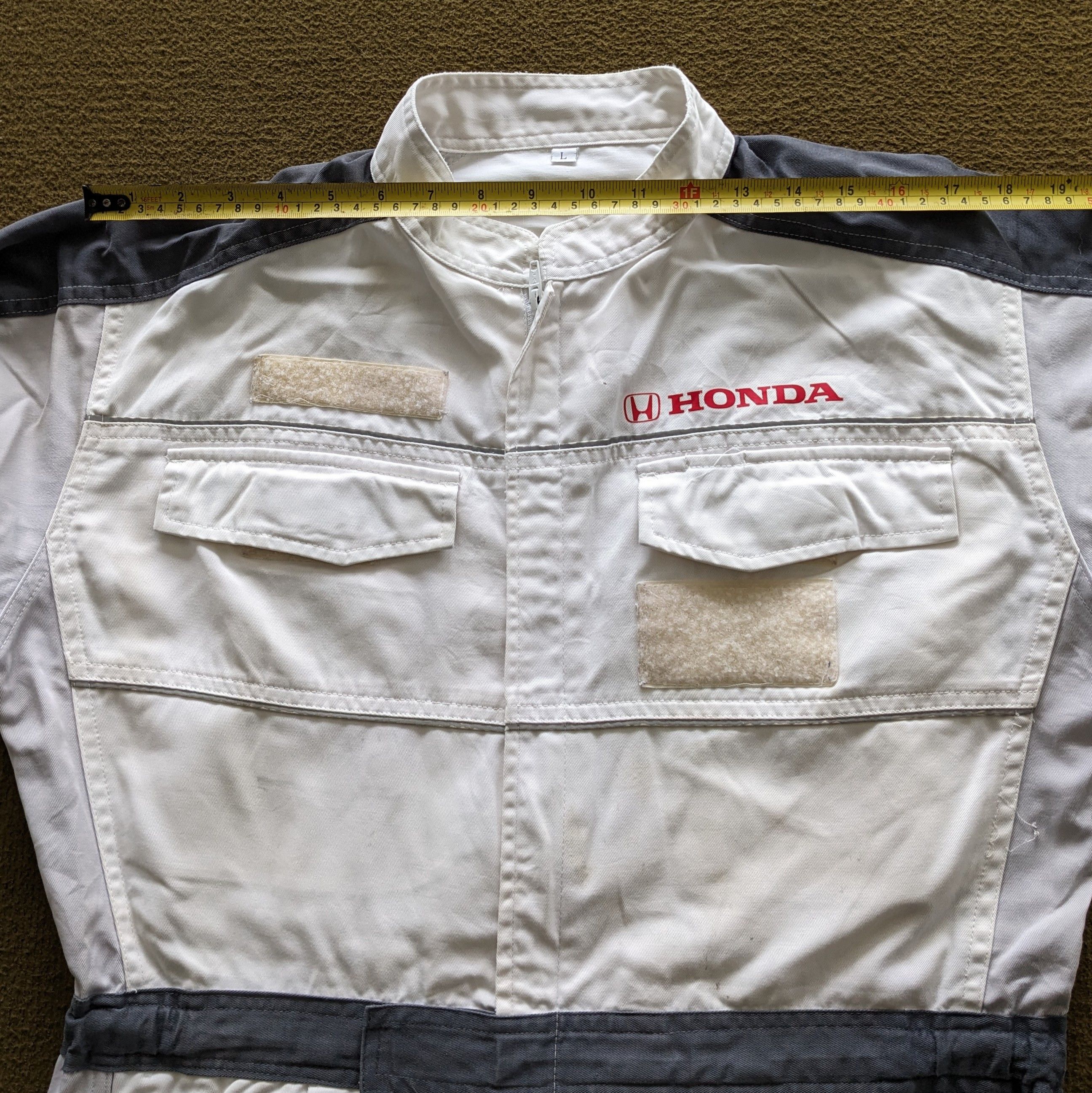 Vintage Vintage HONDA Motorsports Racing Coverall Workwear Jacket Size US M / EU 48-50 / 2 - 7 Thumbnail