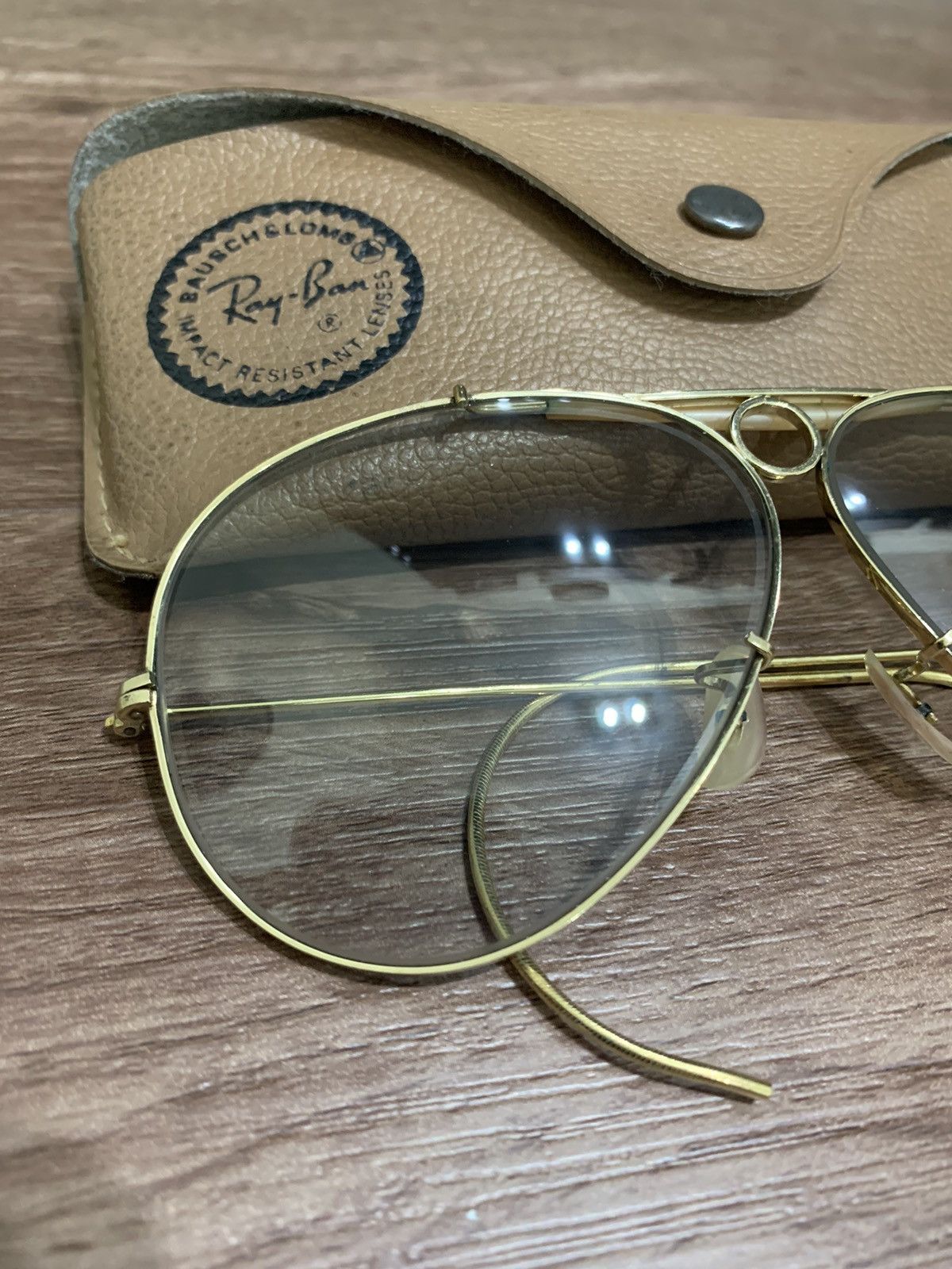 RayBan Vintage 70s Rayban BL shooter Changeable Grey Lens USA Size ONE SIZE - 2 Thumbnail