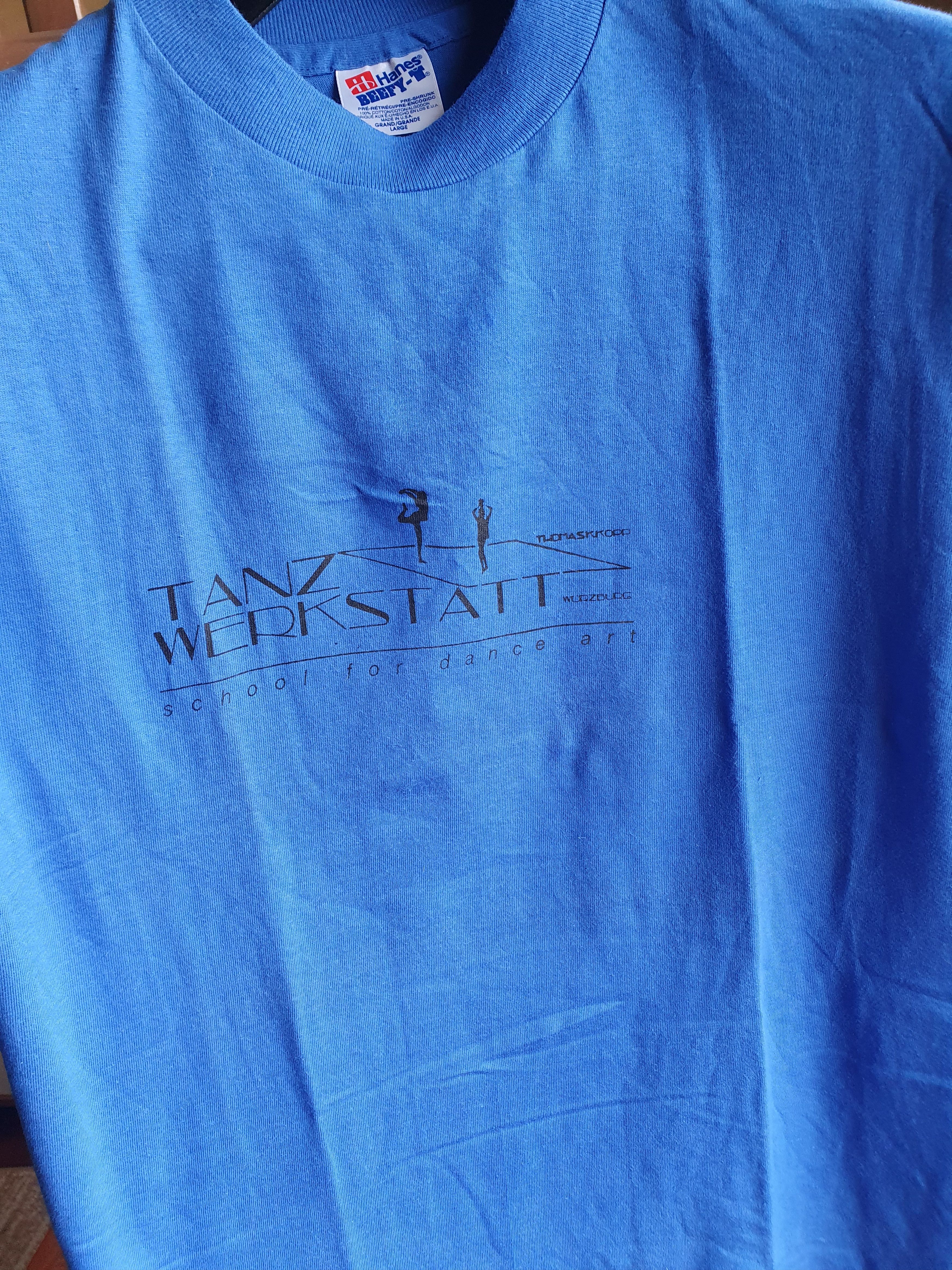 Hanes × Vintage School For Dance Art Tanz Werkstatt Single Stitch tee sz L Size US L / EU 52-54 / 3 - 6 Thumbnail