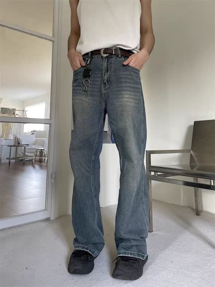Japanese Brand × Jean Washed vintage loose fit straight leg jeans Size US 34 / EU 50 - 3 Thumbnail