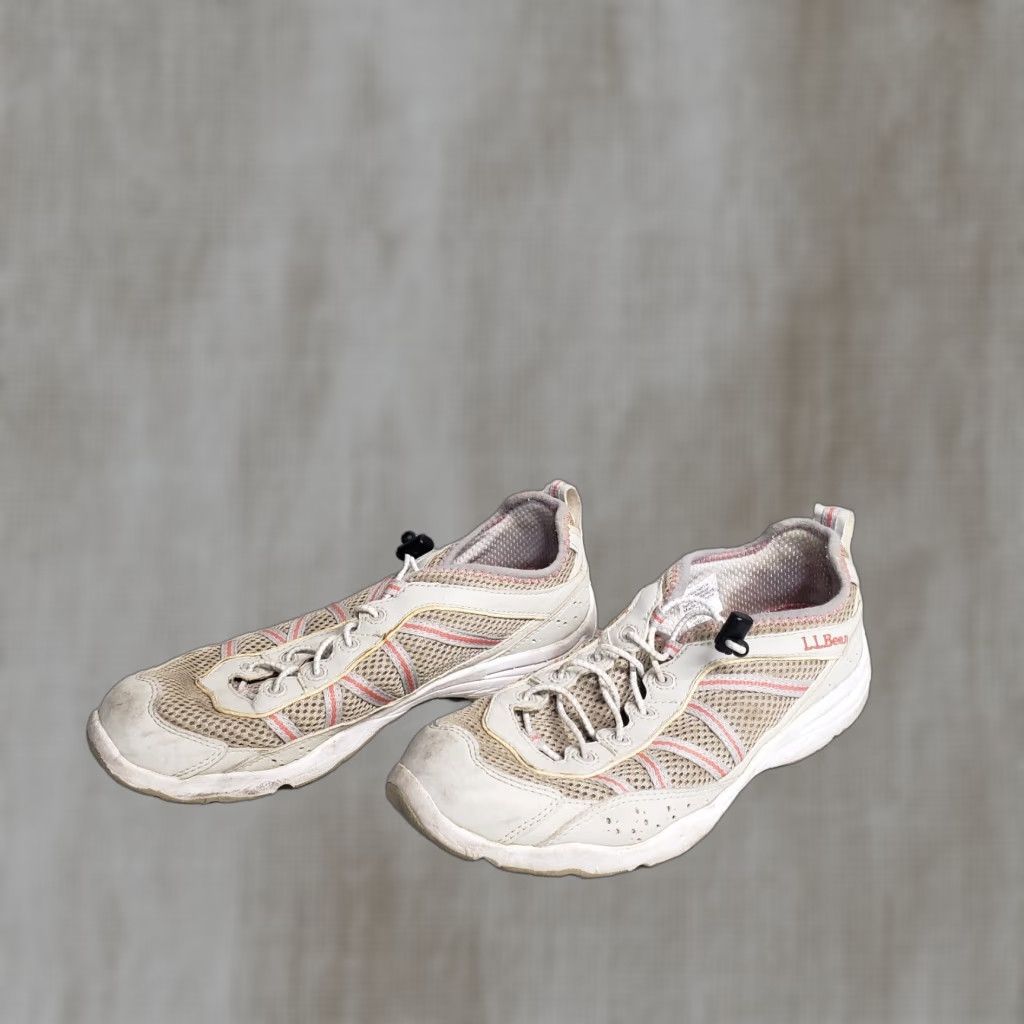 Vintage L.L. Bean Water Shoes Tan Pink Low Top Sneakers Adult Women's Size 7.5 Athletic Shoes Water 260975 Sneakers Women Mens? Size M / US 6-8 / IT 42-44 - 1 Thumbnail