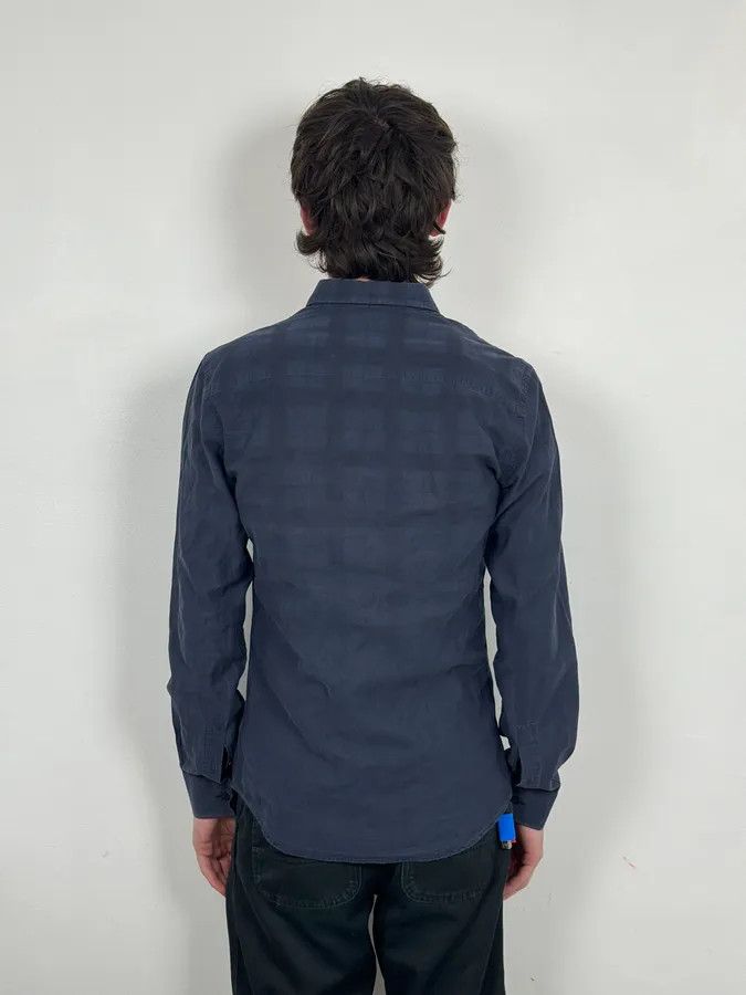 Givenchy Givenchy Navy Checkered Classic Shirt Size US S / EU 44-46 / 1 - 3 Thumbnail