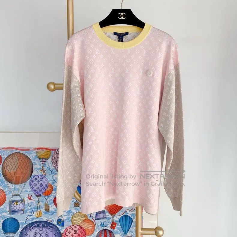 Louis Vuitton Louis Vuitton Old Flower Color Block Knitwear sweater Size M / US 6-8 / IT 42-44 - 1 Thumbnail