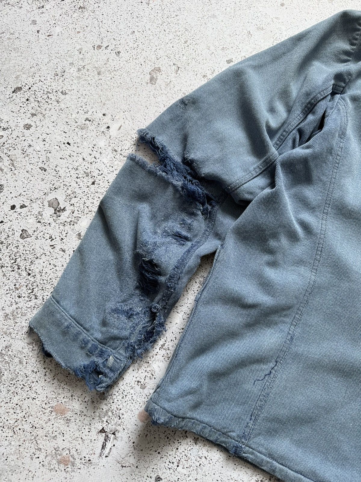 Vintage Vintage 60s french chore jacket distressed faded blue Size US M / EU 48-50 / 2 - 8 Thumbnail