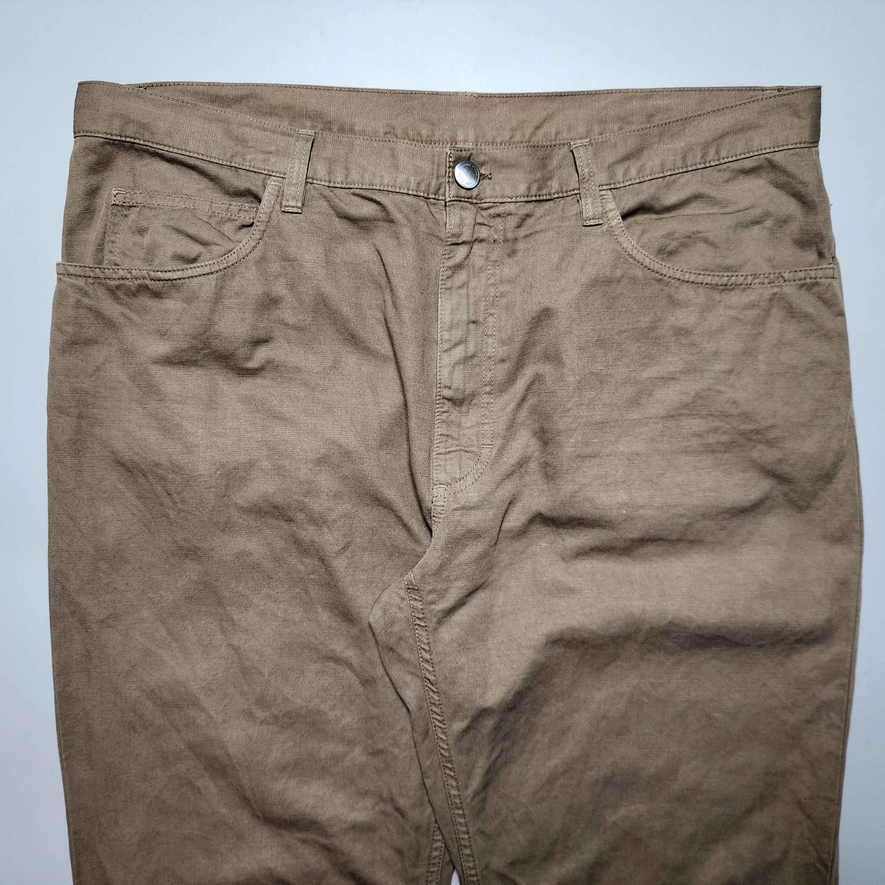 Loro Piana Loro Piana - Cotton Linen Straight Leg Trouser Size US 38 / EU 54 - 3 Thumbnail