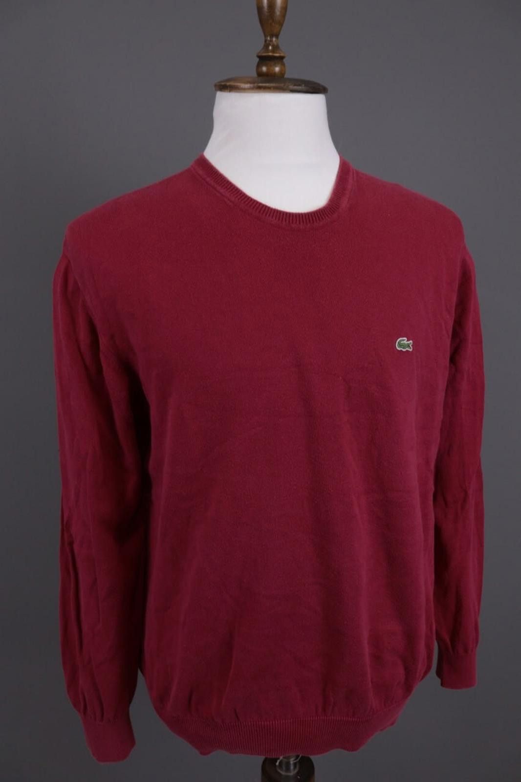 Lacoste Lacoste Red Crew Neck Knit Sweater Jumper Size 6/XL Size US M / EU 48-50 / 2 - 8 Thumbnail