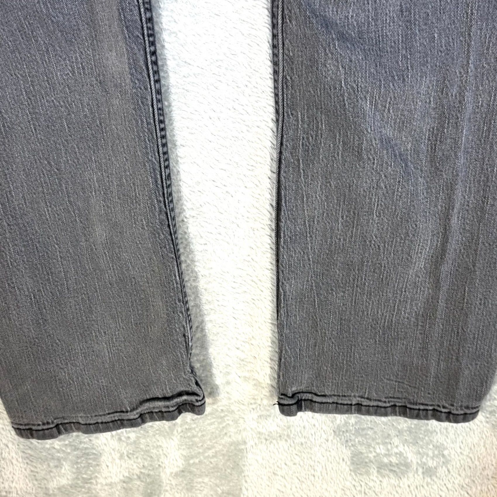 Levi's Levi's 559 Jeans Men's 40X30 Gray Denim Stretch Straight Leg Zip Fly 5-Pockets Size US 40 / EU 56 - 3 Thumbnail