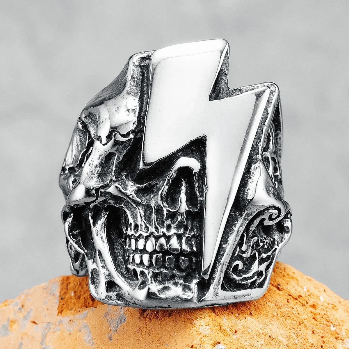 Jewelry Sull Rings Lightning Streetwear Jewelry Fashion Gift Size ONE SIZE - 2 Thumbnail