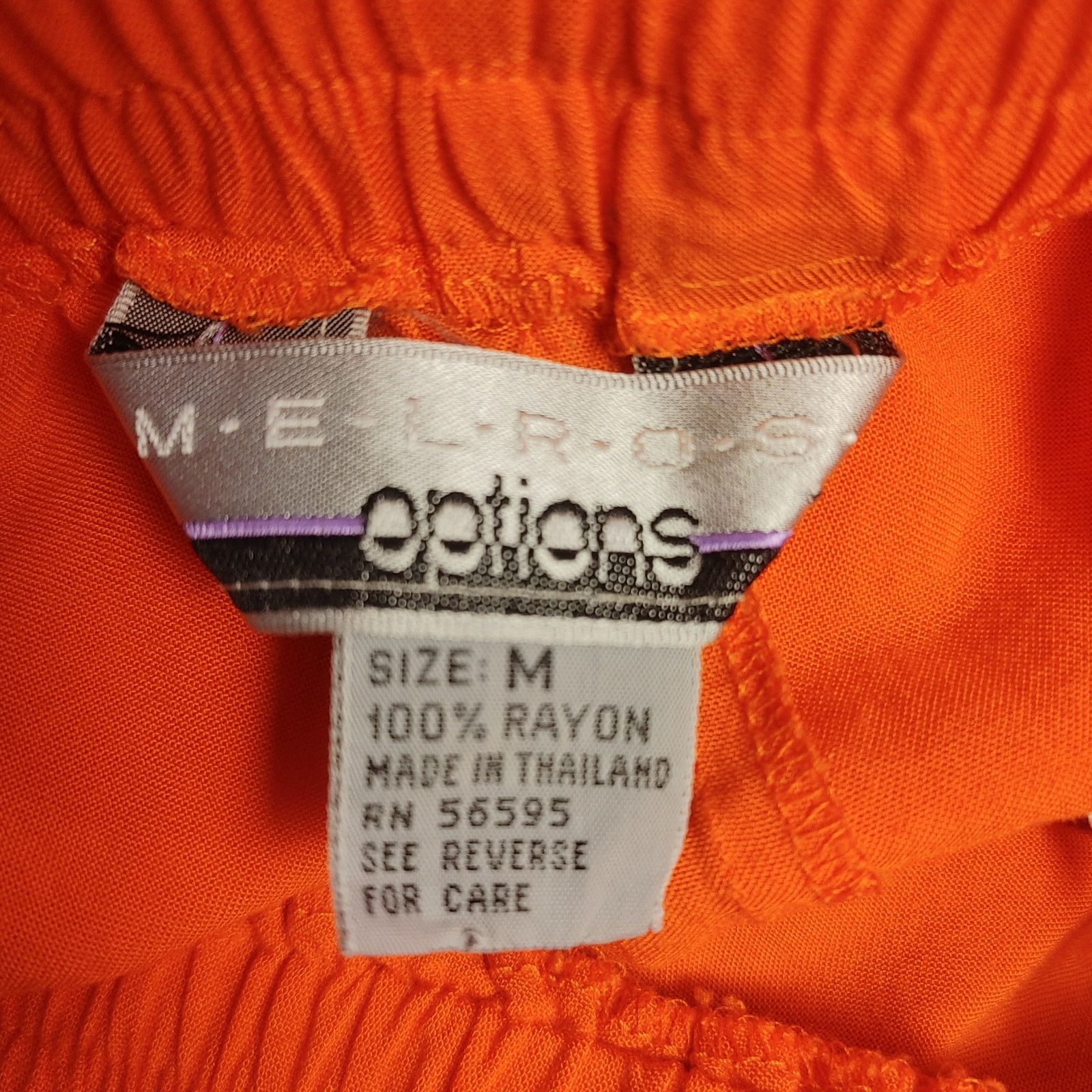 Other Melrose Options Women's M Bight Orange Stretch Waist Shorts Size 27" / US 4 / IT 40 - 3 Thumbnail