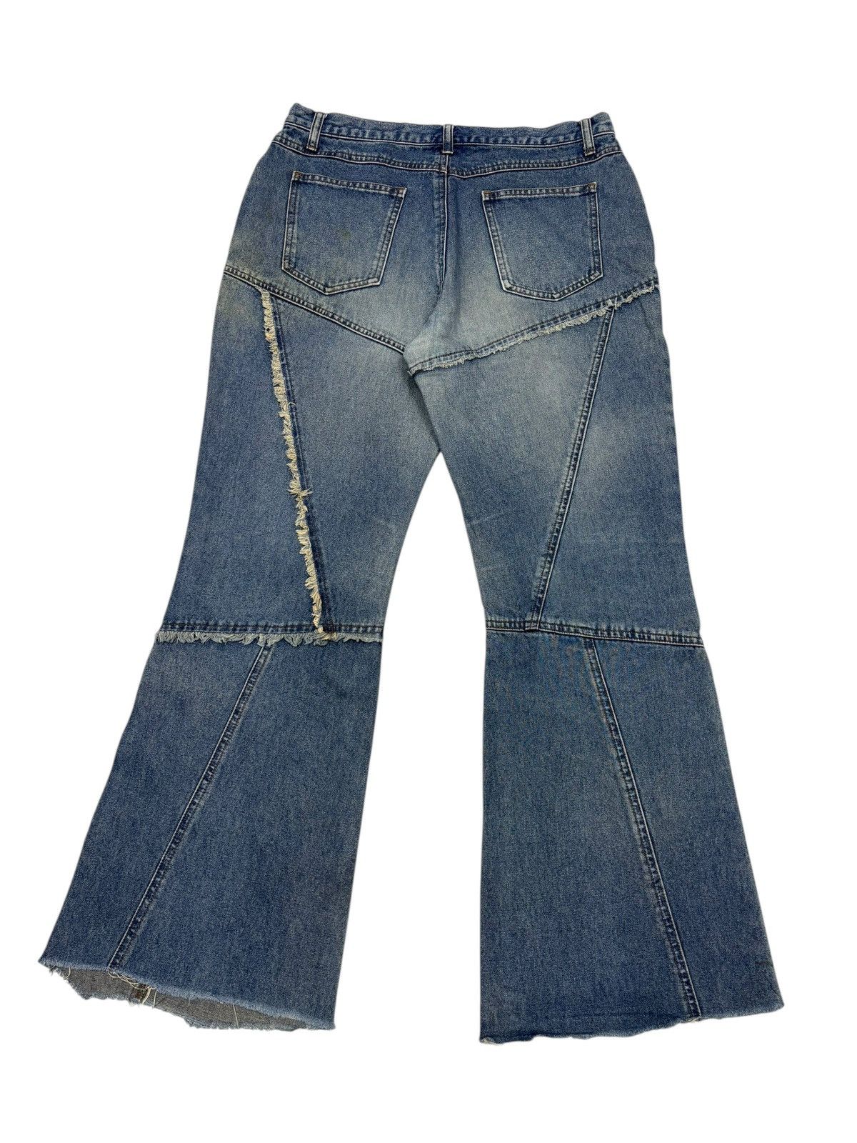 If Six Was Nine Tornado Mart Recontructed Style Flare Bootcut Paleo2 Jeans Size 31" - 2 Thumbnail