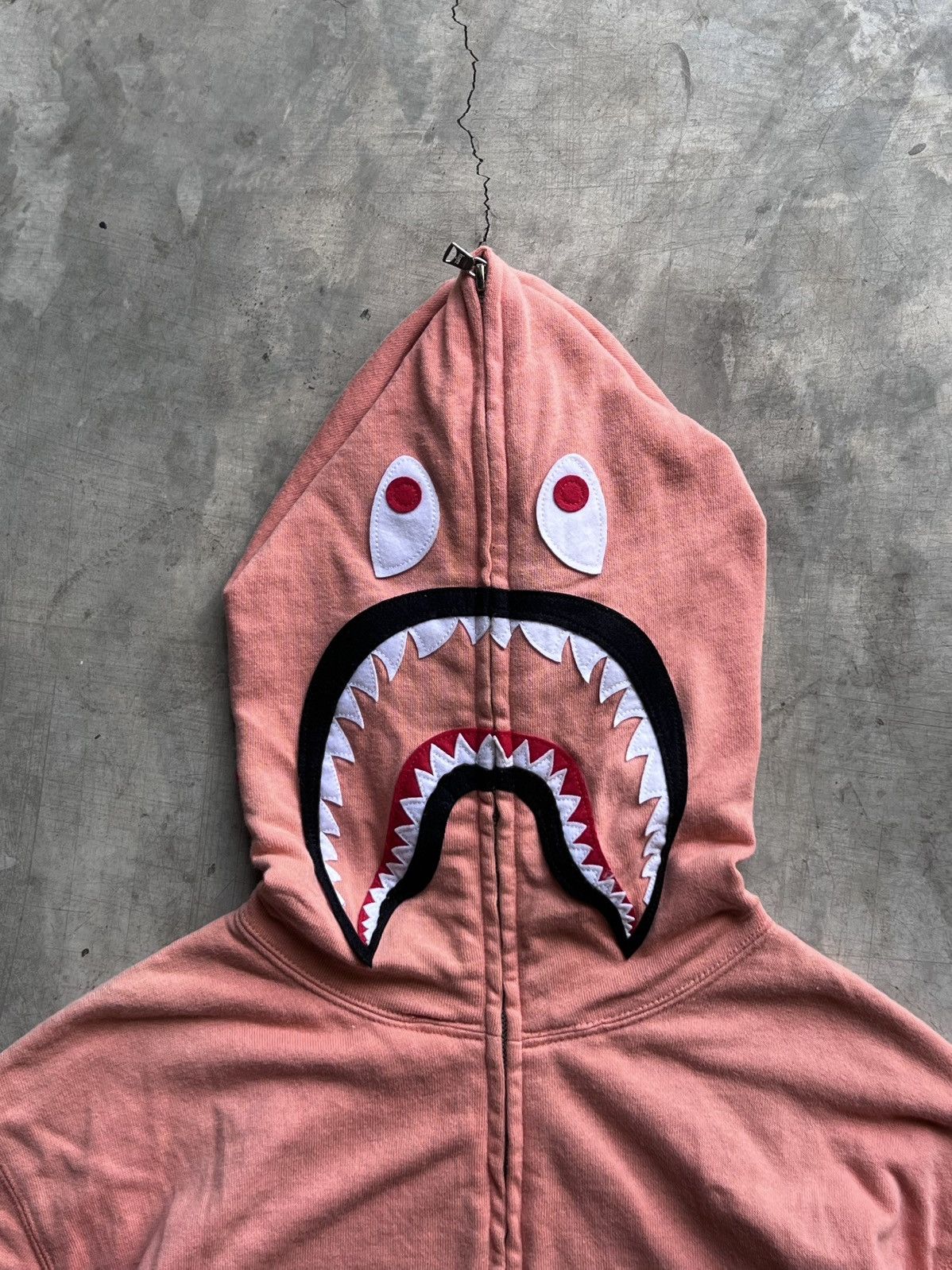 Bape BAPE OG 2ND 2006 NFS "Salmon" PONR Shark Hoodie Size US S / EU 44-46 / 1 - 5 Thumbnail