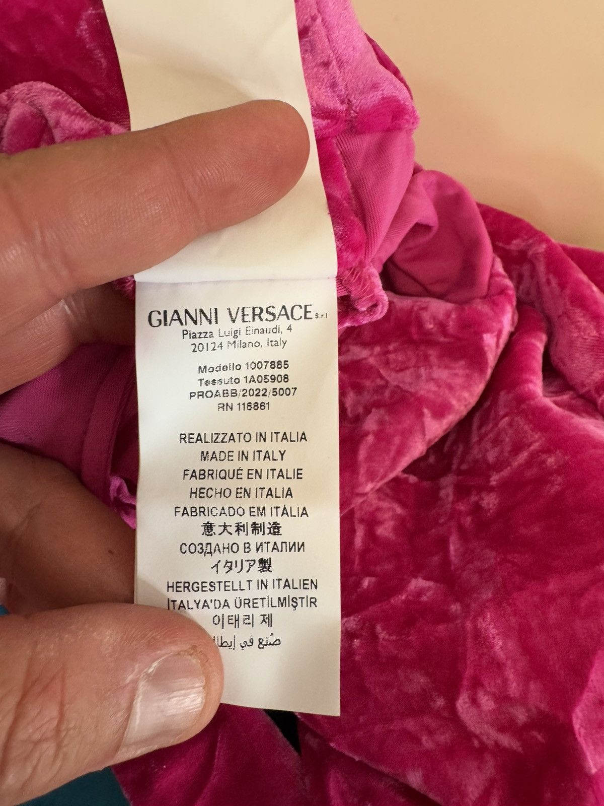 Versace Versace pink cropped top with hood and Medusa belt – IT 38 Size XS / US 0-2 / IT 36-38 - 6 Thumbnail