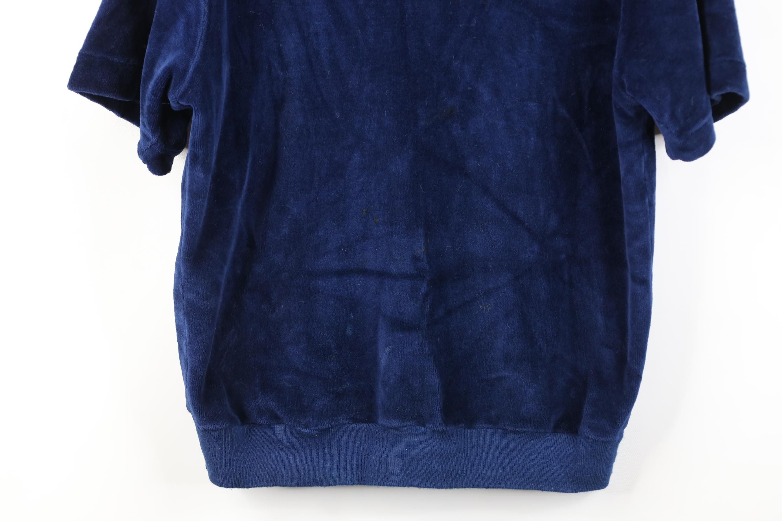 Vintage Vintage 70s Streetwear Velvet Short Sleeve Sweater USA Size US S / EU 44-46 / 1 - 3 Thumbnail