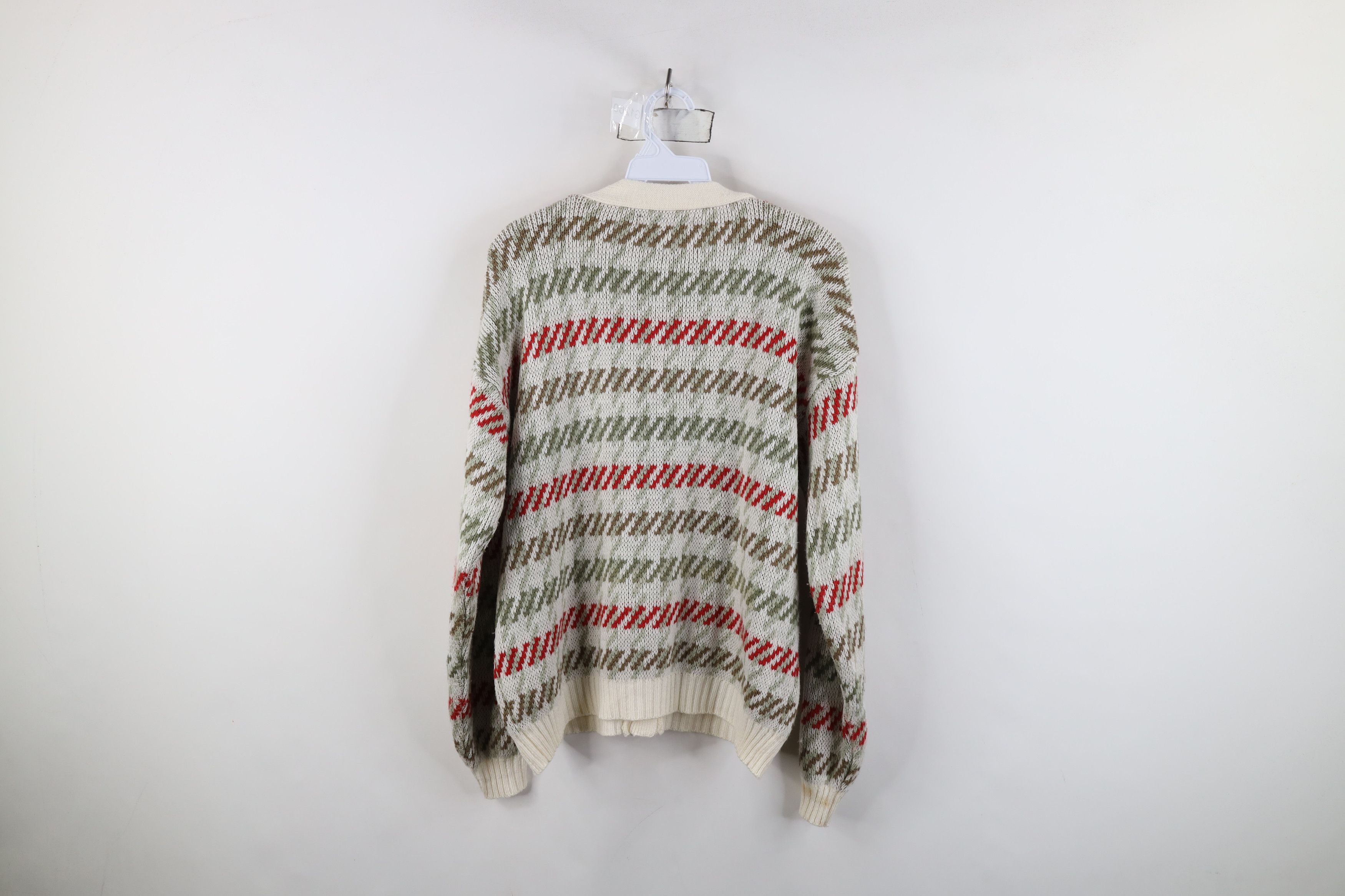 Vintage Vintage 90s Streetwear Striped Knit Cardigan Sweater Size S / US 4 / IT 40 - 9 Thumbnail
