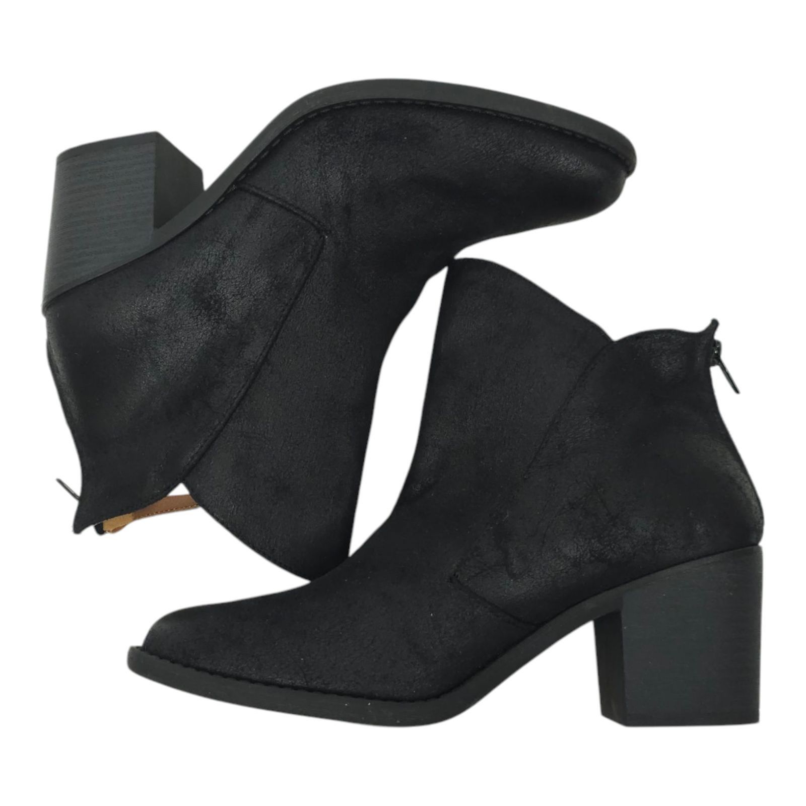 Other Qupid Ankle Boot Women Size 9 Chunky Block Heel Faux Suede Size US 9 / IT 39 - 9 Thumbnail