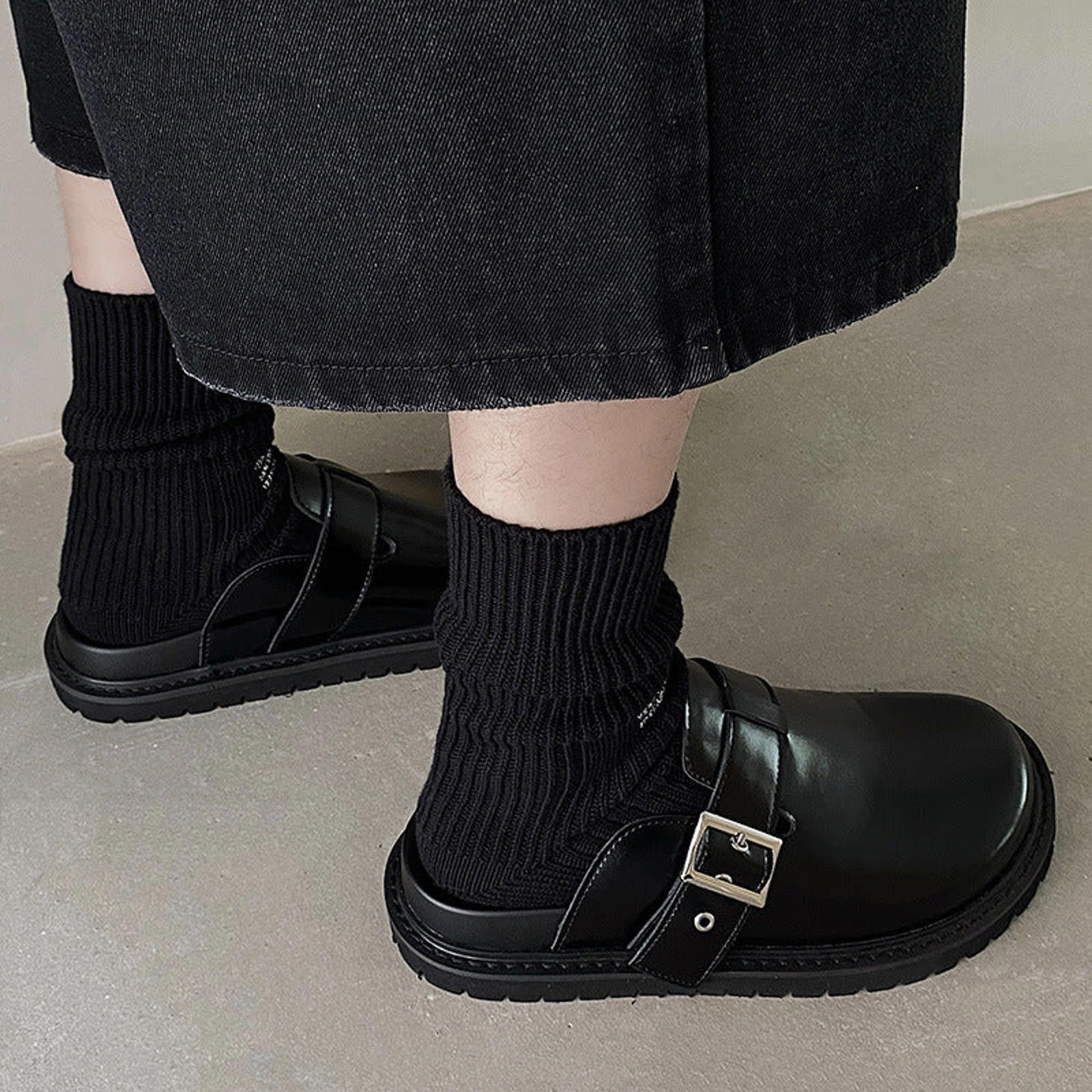 Leather Big-Head Platform Clog Slipper | Leather Outer-Wear Shoes Size US 10 / EU 43 - 5 Thumbnail