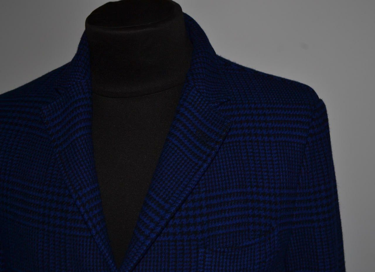 Fay Fay Milano Blazer Jacket 100% Lana wool blue 4OR (Eu 50) Size 40R - 2 Thumbnail