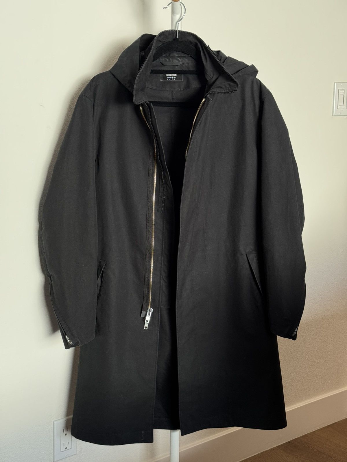 Acronym J46-S Gabardine Climashield Coat (Black) | Grailed