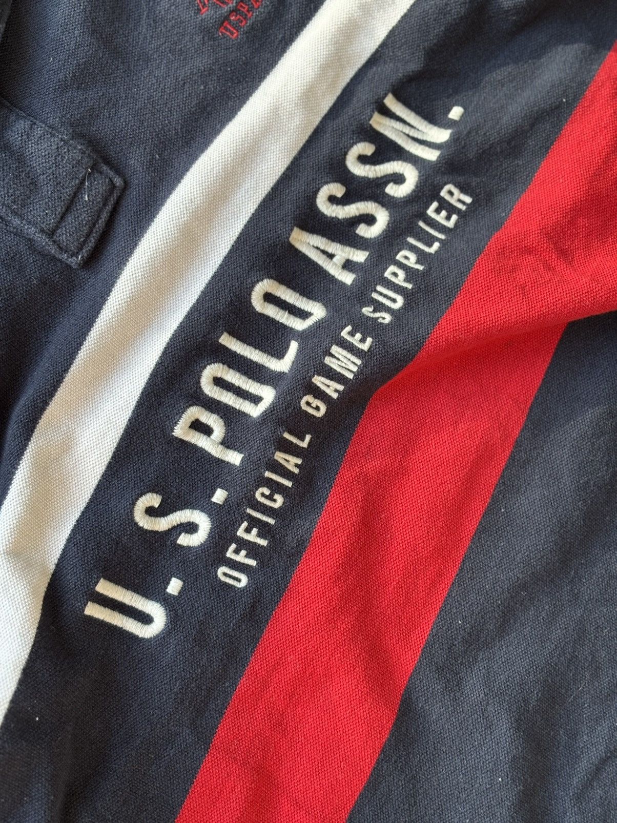 U.S. Polo Assn. × Vintage Navy/Red/White Polo Assn. Club written polo Size US M / EU 48-50 / 2 - 2 Thumbnail