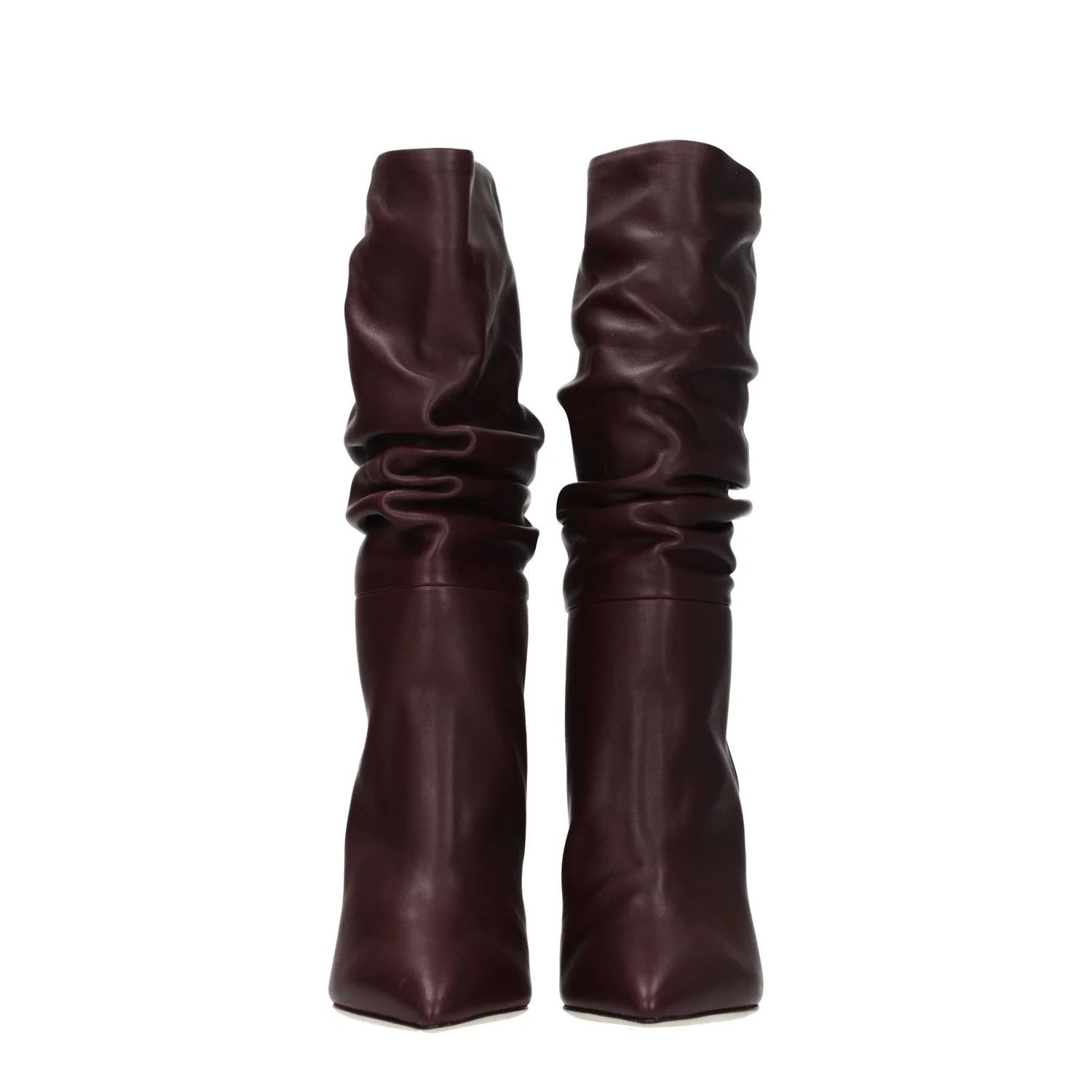 Paris Texas ob1o1e1124 Leather Boots in Red/Marsala Size US 7 / IT 37 - 3 Thumbnail