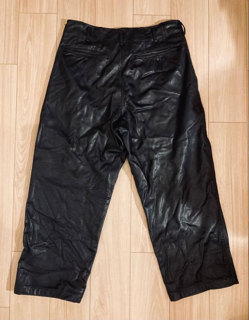 Yohji Yamamoto POIUR HOMME 03aw Pimp era leather pants Size US 35 - 3 Thumbnail