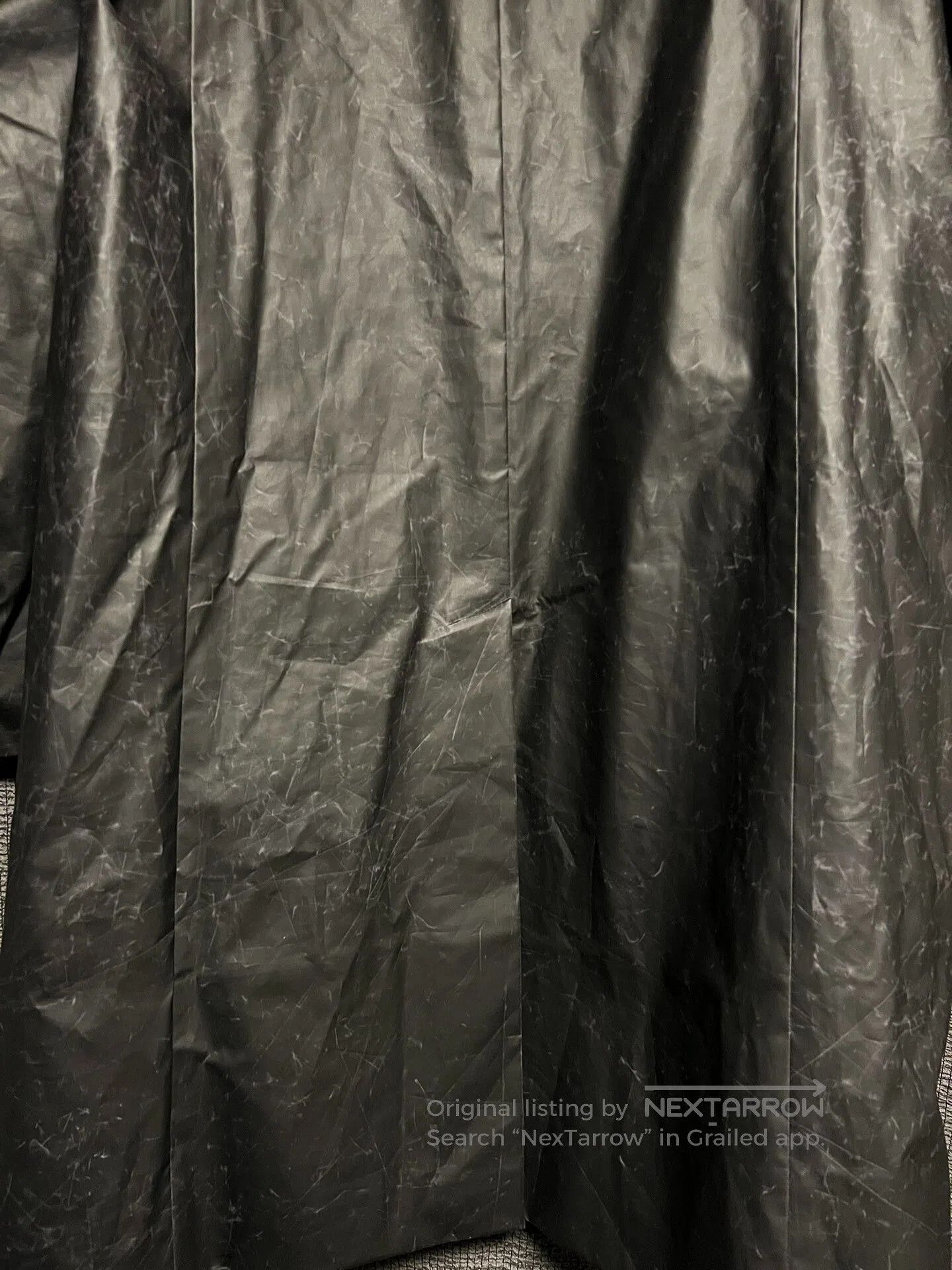 Undercover UNDERCOVER Black Wrinkled Logo Coat. Size US M / EU 48-50 / 2 - 4 Thumbnail
