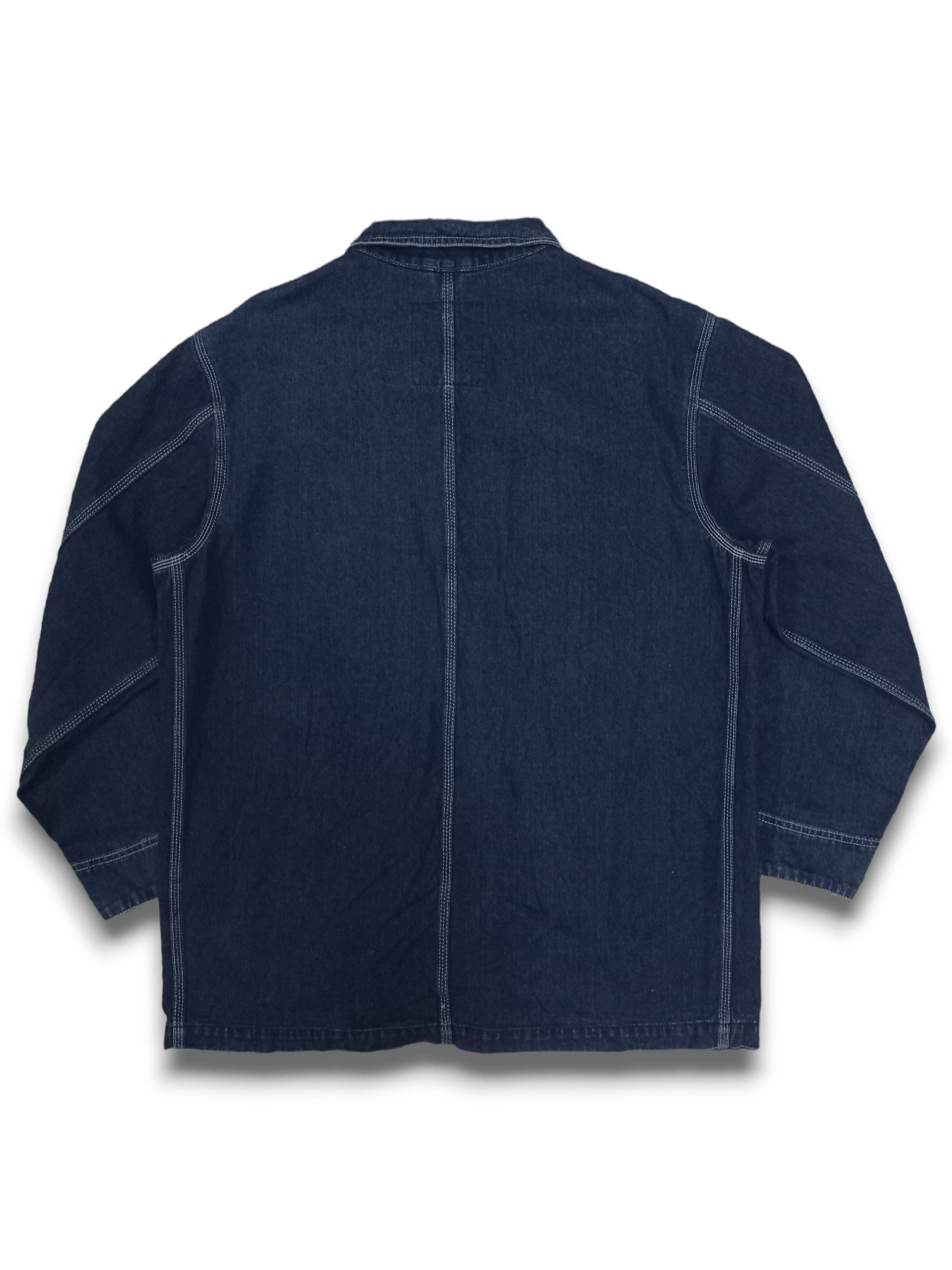 Converse Vintage Converse Chuck Taylor Blue Denim Chore Jacket Size US L / EU 52-54 / 3 - 2 Thumbnail