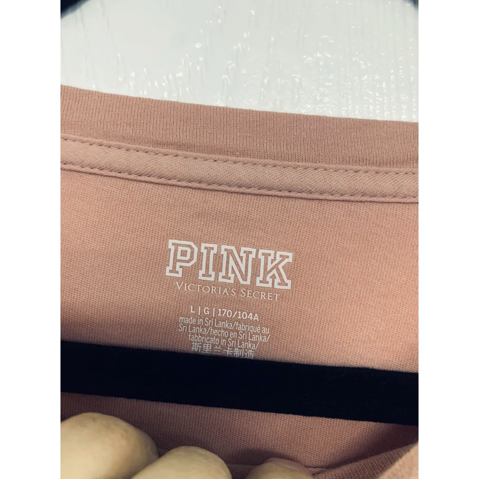 Victoria's Secret Victoria's Secret PINK Long Sleeve Tee Shirt L Woman Pink Logo Crew Neck Cotton T-Shirt Regular Fit Vintage: No Size L / US 10 / IT 46 - 3 Thumbnail