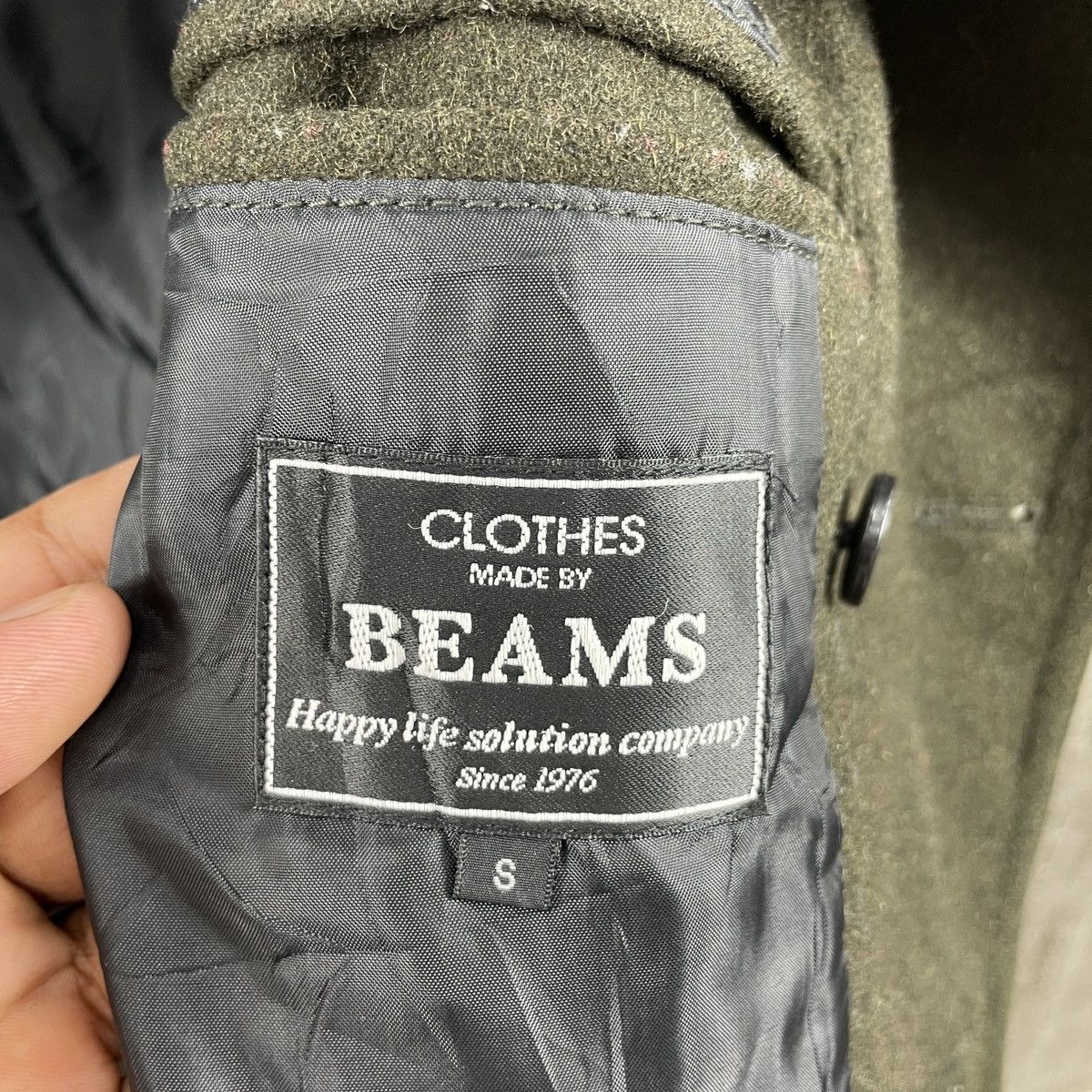 Beams Plus × Vintage Vintage Beams Wool Coat Jacket Size S / US 4 / IT 40 - 7 Thumbnail