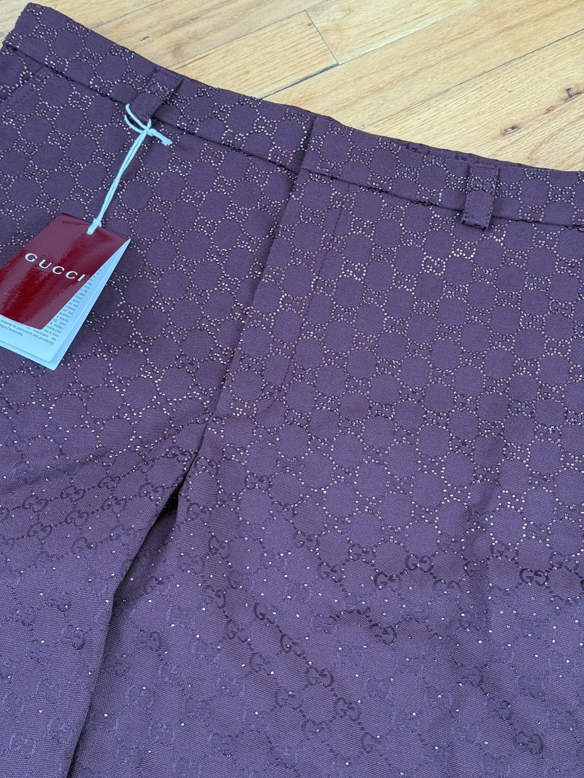 Gucci Gucci GG Canvas Shorts with Crystals Size US 40 / EU 56 - 2 Thumbnail
