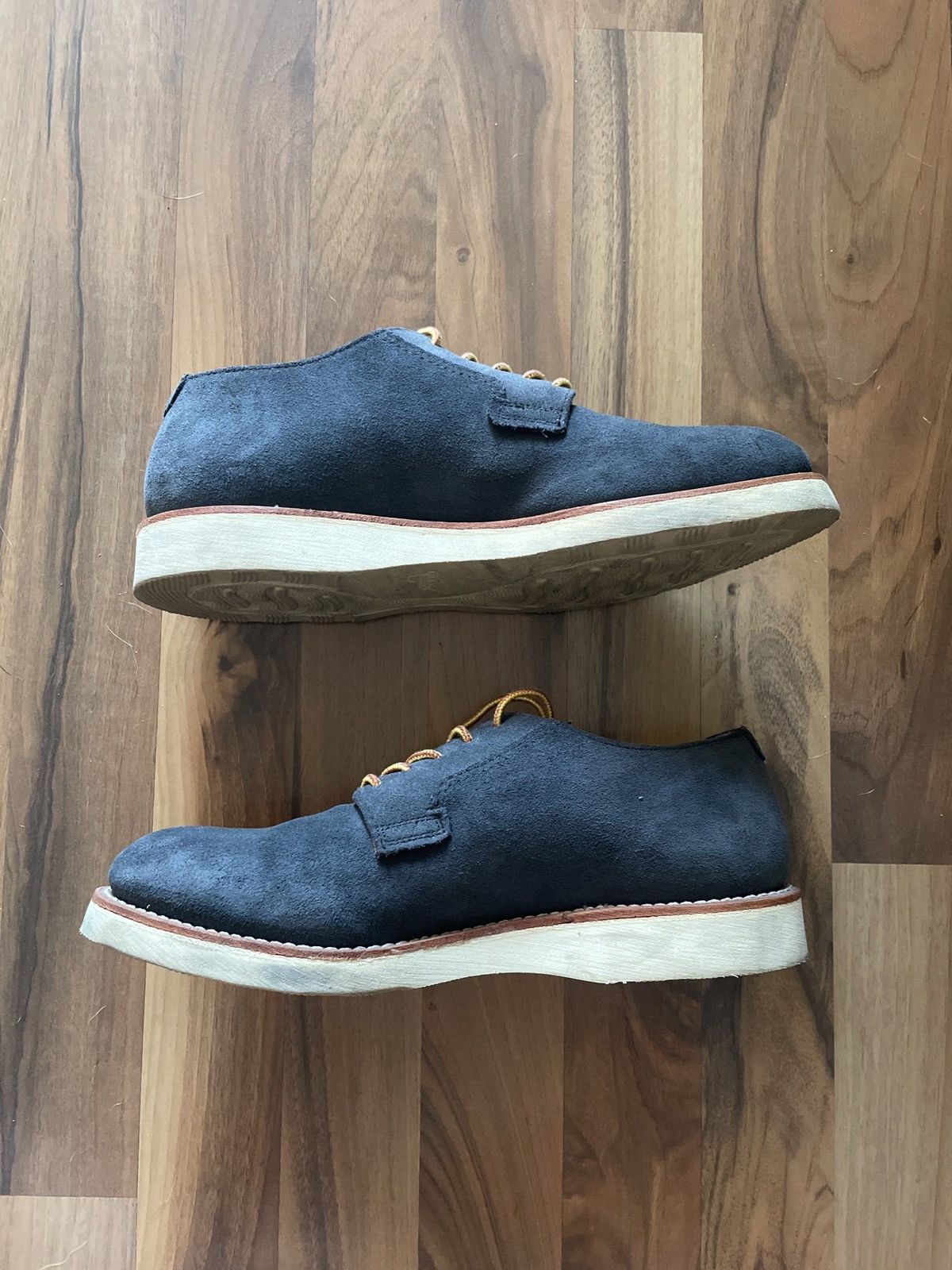 Red Wing Redwing Postman Blue Suede Oxford Size US 8.5 / EU 41-42 - 7 Thumbnail